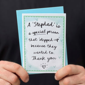 Special Step Dad Card For Fathers Day