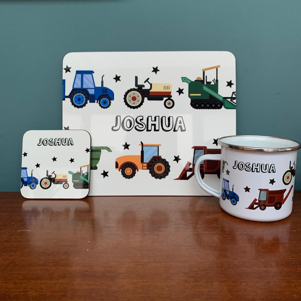 Tractors Enamel Mug - Hendog Designs