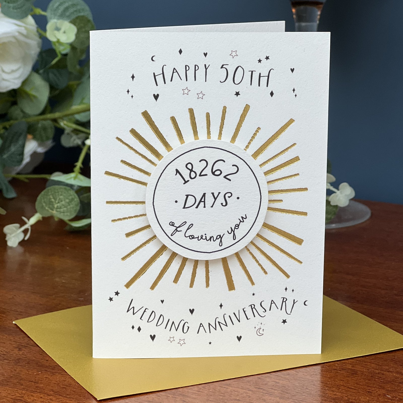 50th anniversary Golden Foil Card