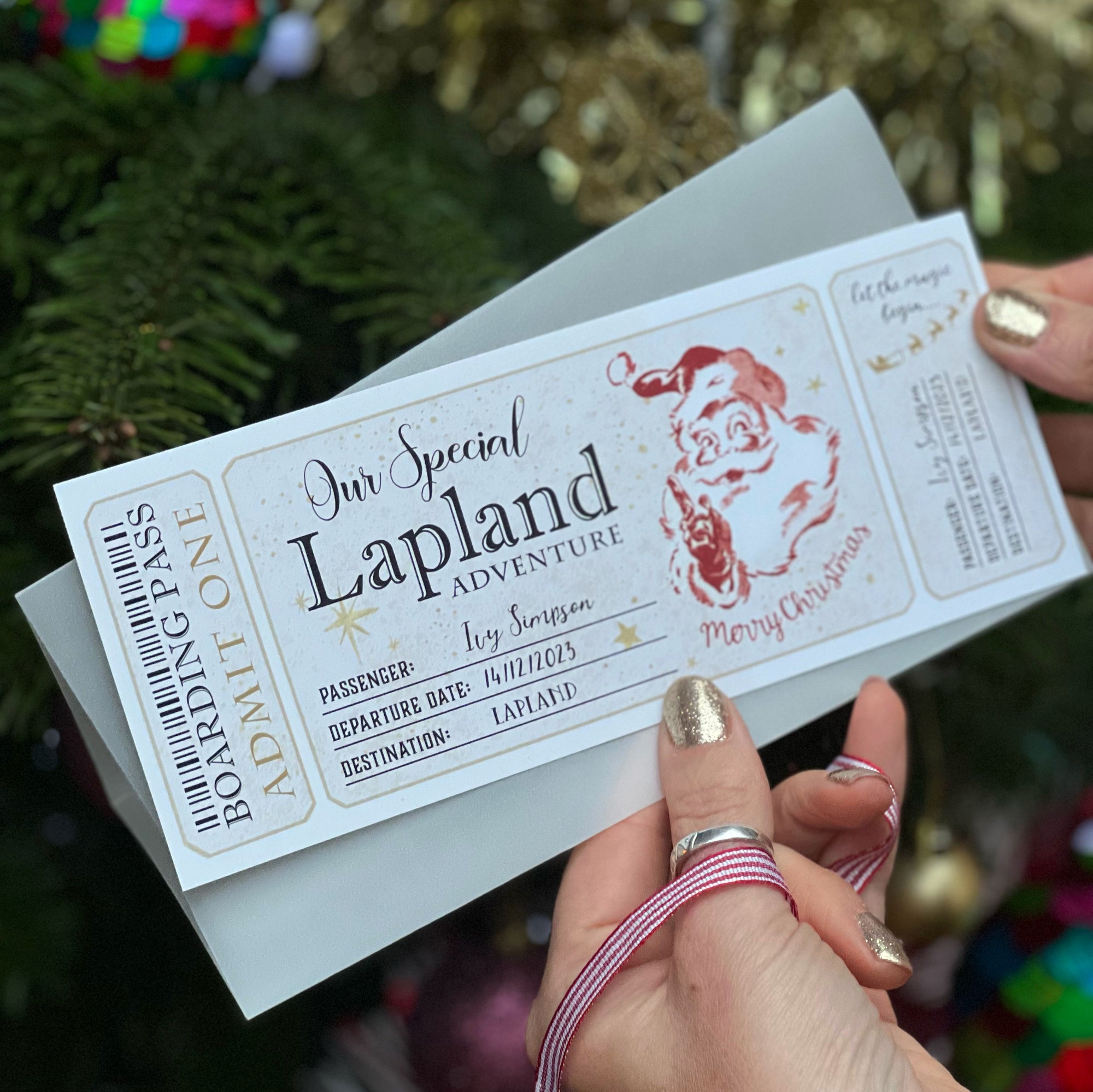 Lapland Personalised Boarding Pass