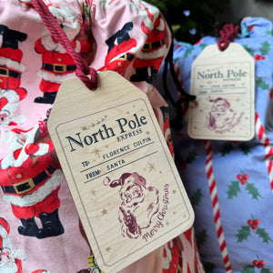 Christmas sack tags for kids