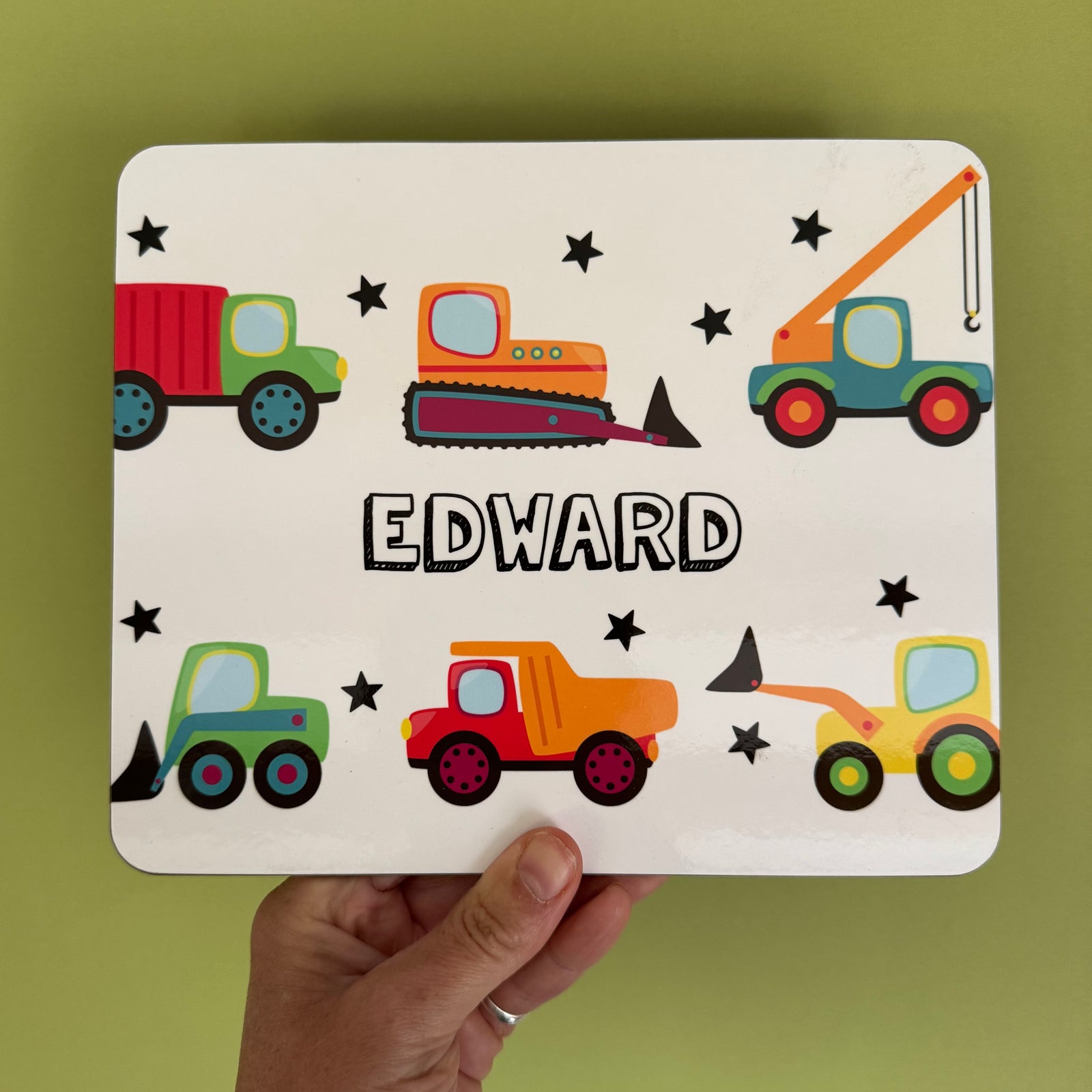 EDWARD - Trucks & Diggers Placemat