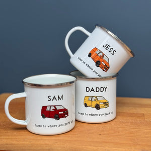 Transporter Campervan Enamel Mug