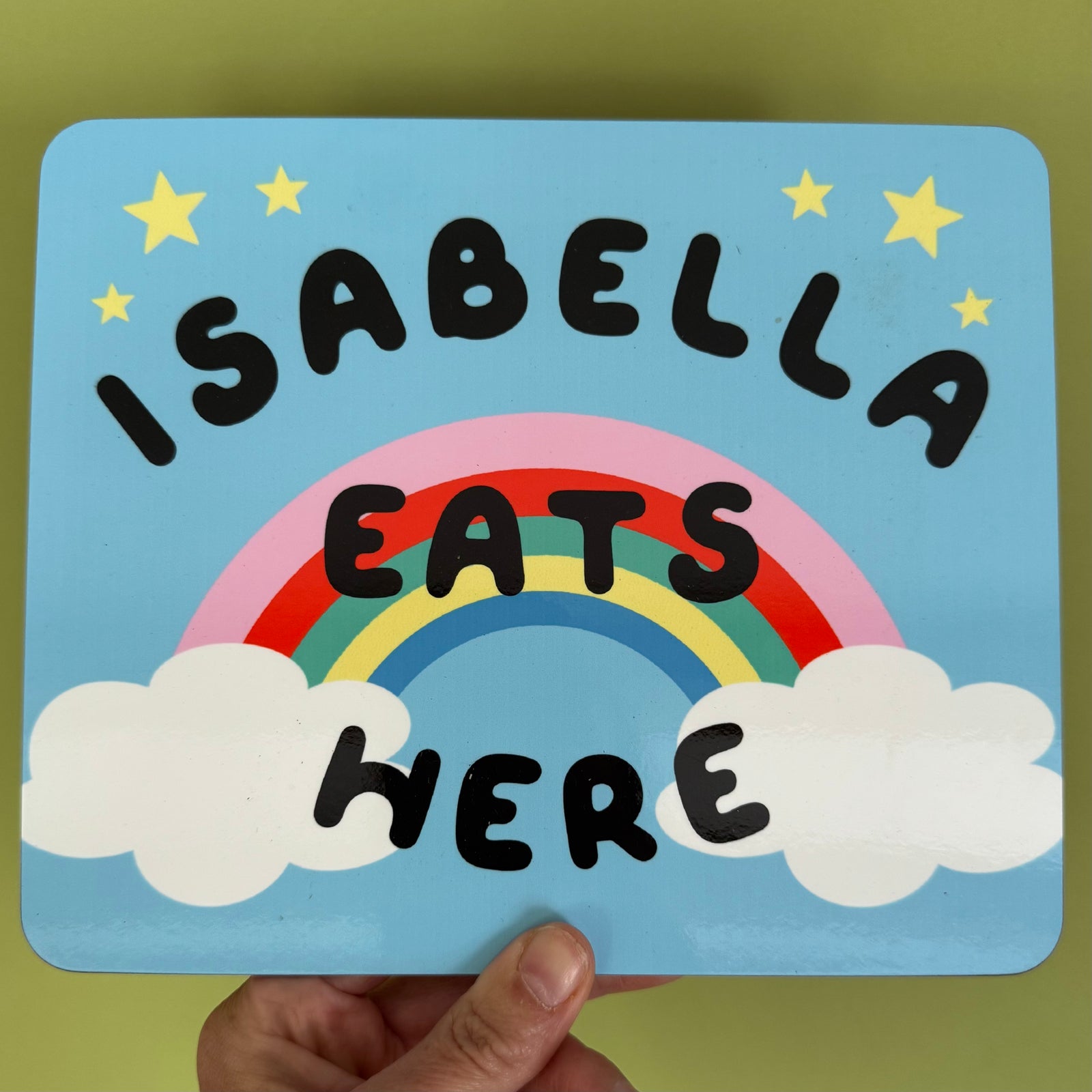 ISABELLA - Eats here Rainbow placemat