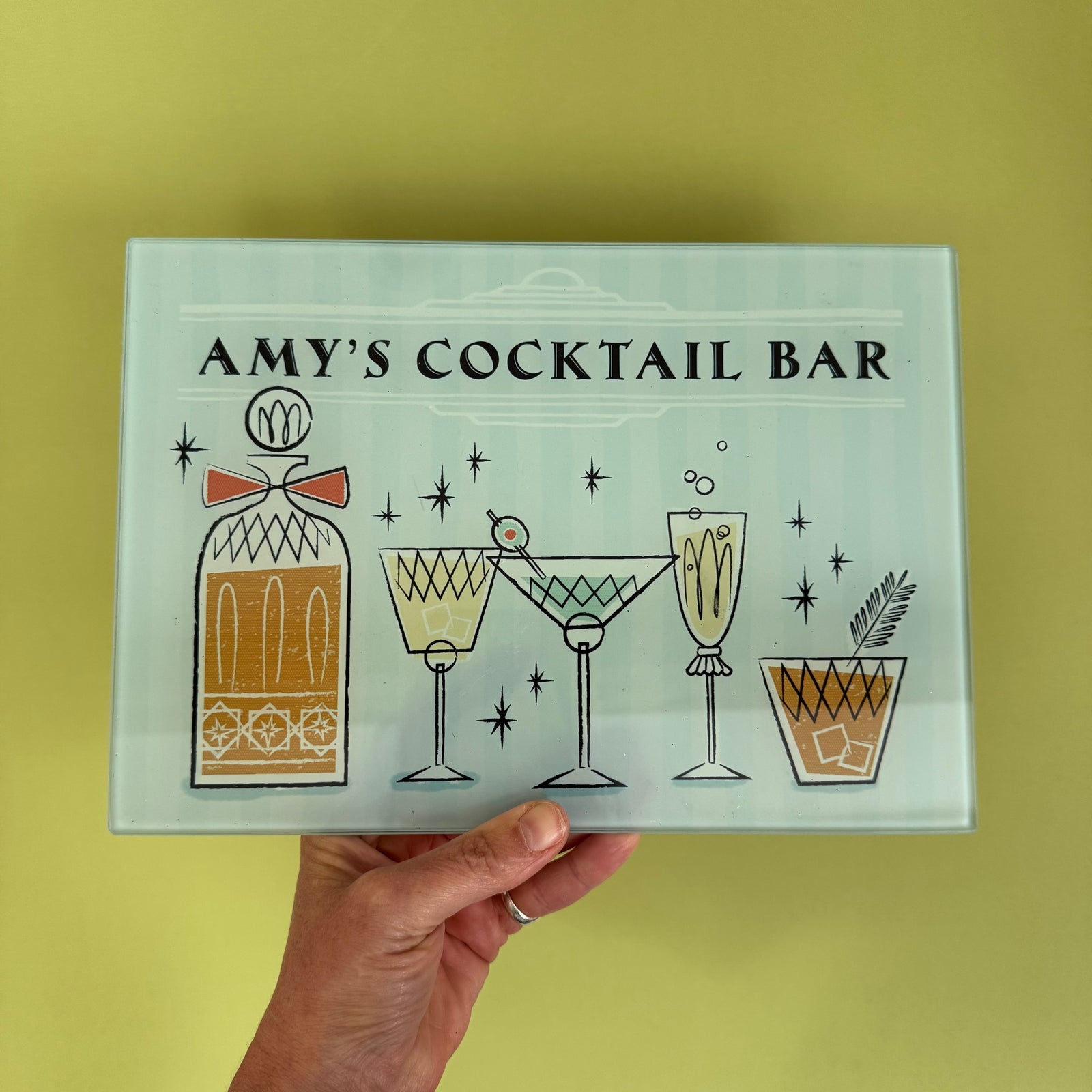 AMY - Cocktail Bar Glass Chopping Board