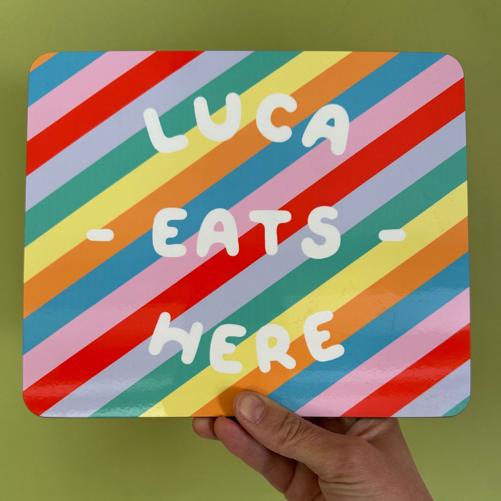 LUCA - Eats Here Striped placemat
