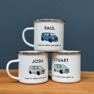 Transporter Campervan Enamel Mug