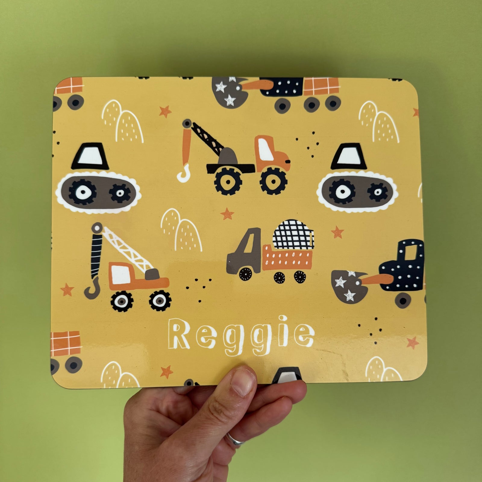 REGGIE - Construction Vehicles Placemat