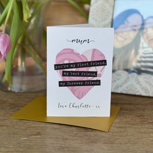 Greeting Card for Mum With Meaningful Text