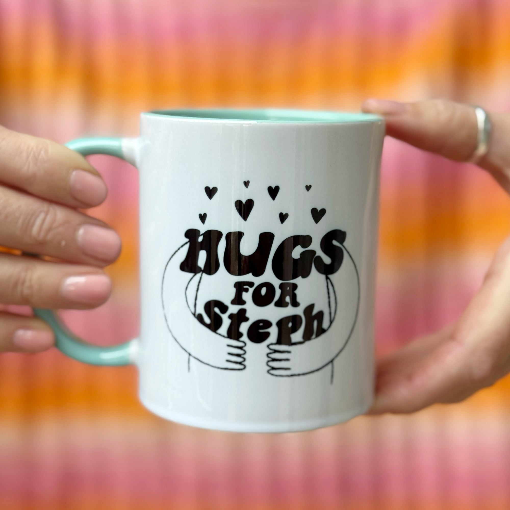 personalised hugs mug