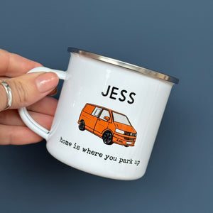 Transporter Campervan Enamel Mug