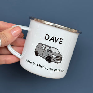 Transporter Campervan Enamel Mug