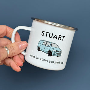 Transporter Campervan Enamel Mug