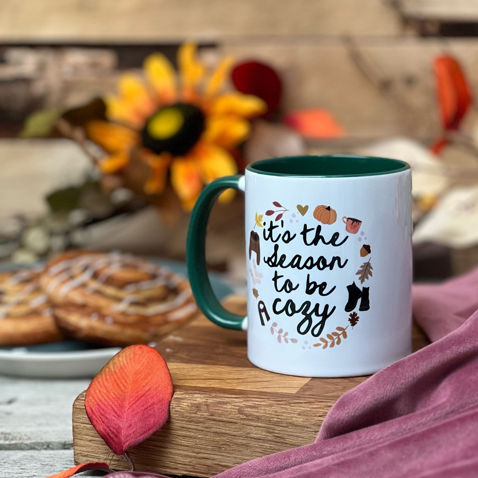 Thanksgiving gift, Personalised Thanksgiving / Fall / Autumn Mug, Fall Mug, Cup for Autumn, Fall Gifts, Season to be Cozy / Cosy