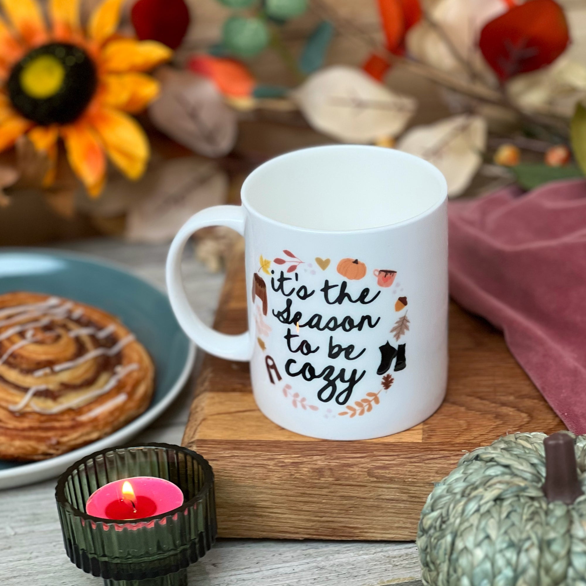 Luxury Thanksgiving / Fall / Autumn Bone China Mug