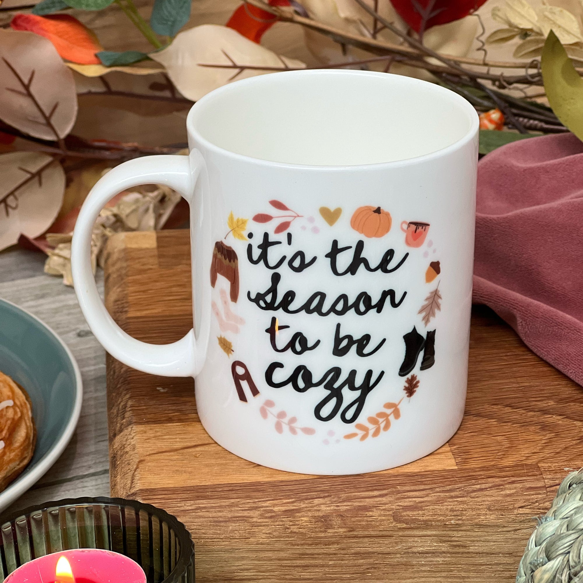 Luxury Thanksgiving / Fall / Autumn Bone China Mug