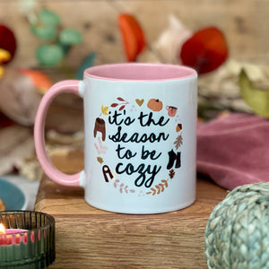 Thanksgiving gift, Personalised Thanksgiving / Fall / Autumn Mug, Fall Mug, Cup for Autumn, Fall Gifts, Season to be Cozy / Cosy