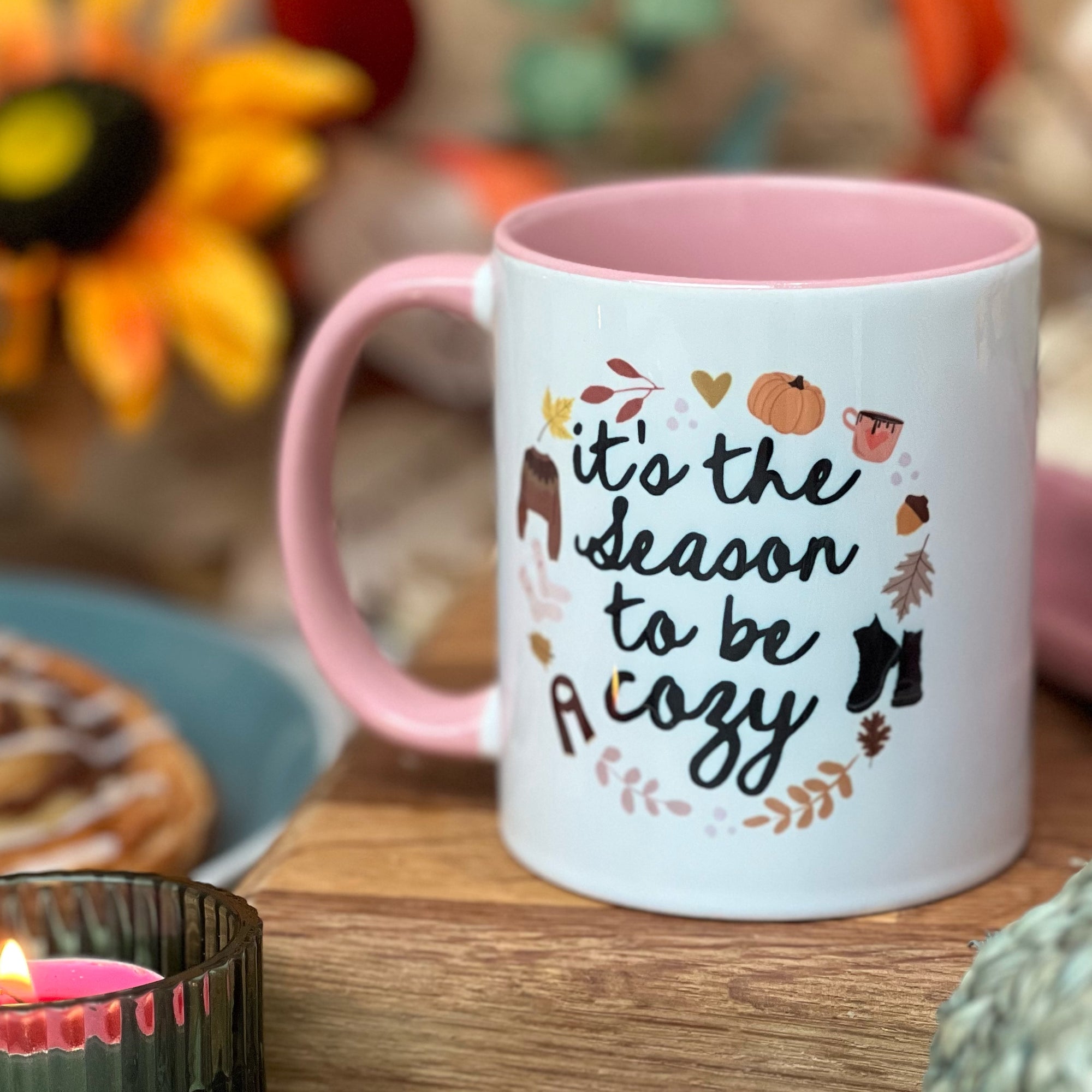 Thanksgiving gift, Personalised Thanksgiving / Fall / Autumn Mug, Fall Mug, Cup for Autumn, Fall Gifts, Season to be Cozy / Cosy