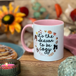 Thanksgiving gift, Personalised Thanksgiving / Fall / Autumn Mug, Fall Mug, Cup for Autumn, Fall Gifts, Season to be Cozy / Cosy