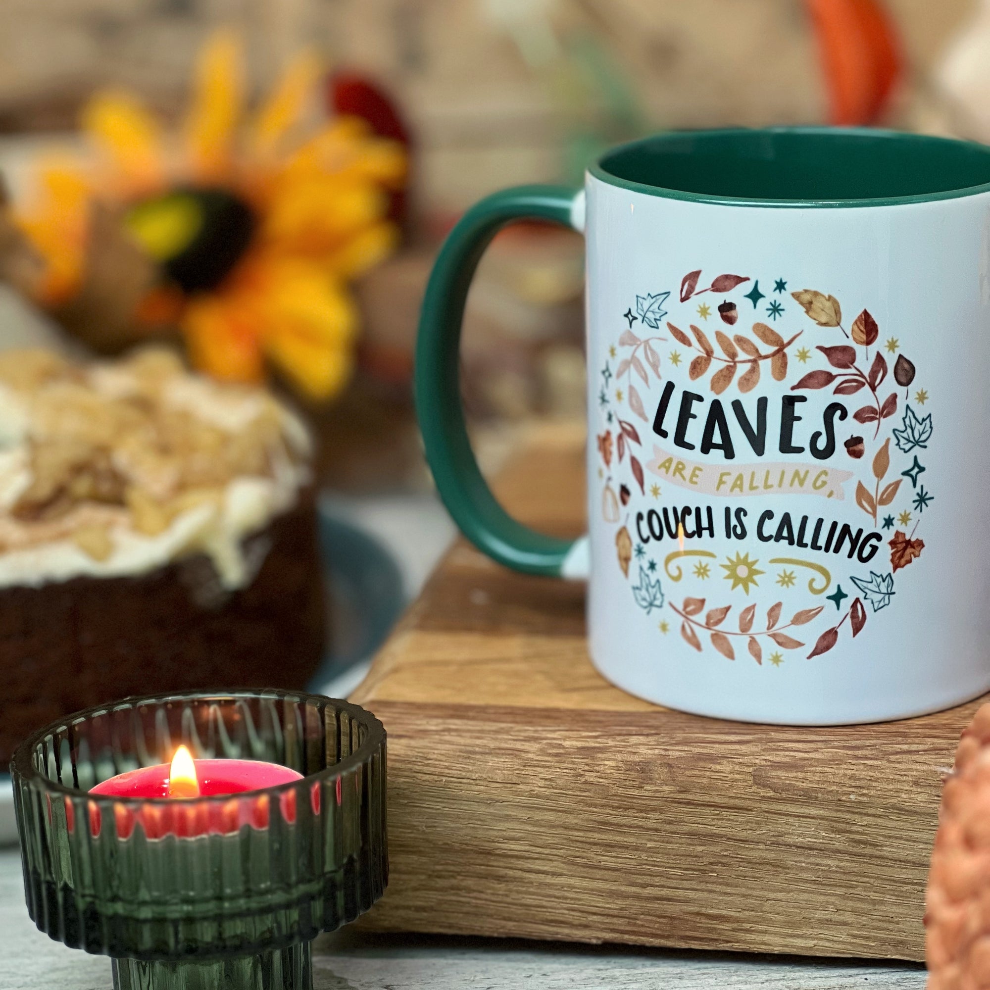 Leaves are Falling Couch/Sofa is Calling - Personalised Thanksgiving / Fall / Autumn Mug, Fall Mug, Cup for Autumn, Fall Gifts