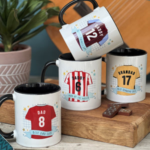 Premier League Father's Day China Mug, Football Fan