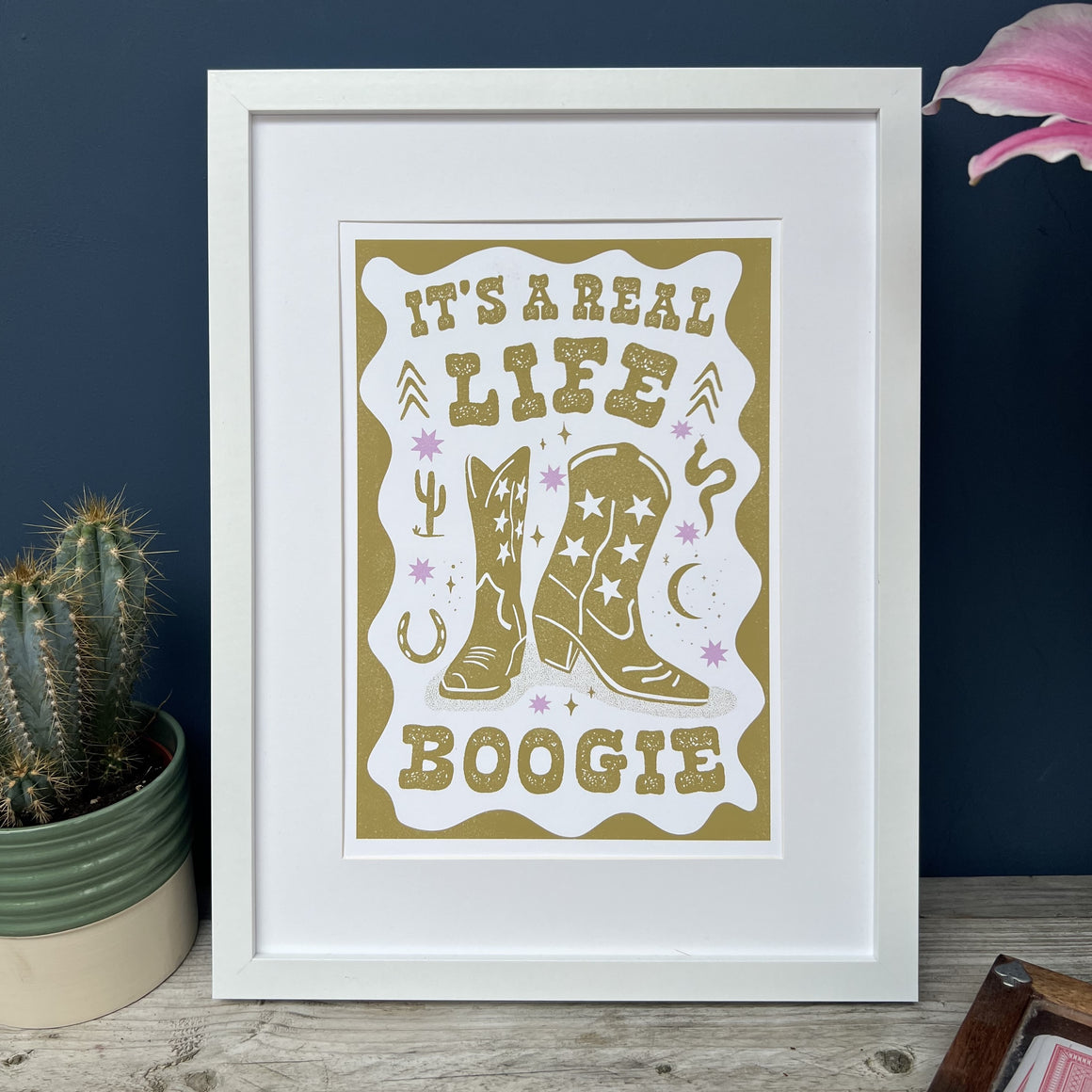 Western Cowgirl Print - It's a Real Life Boogie