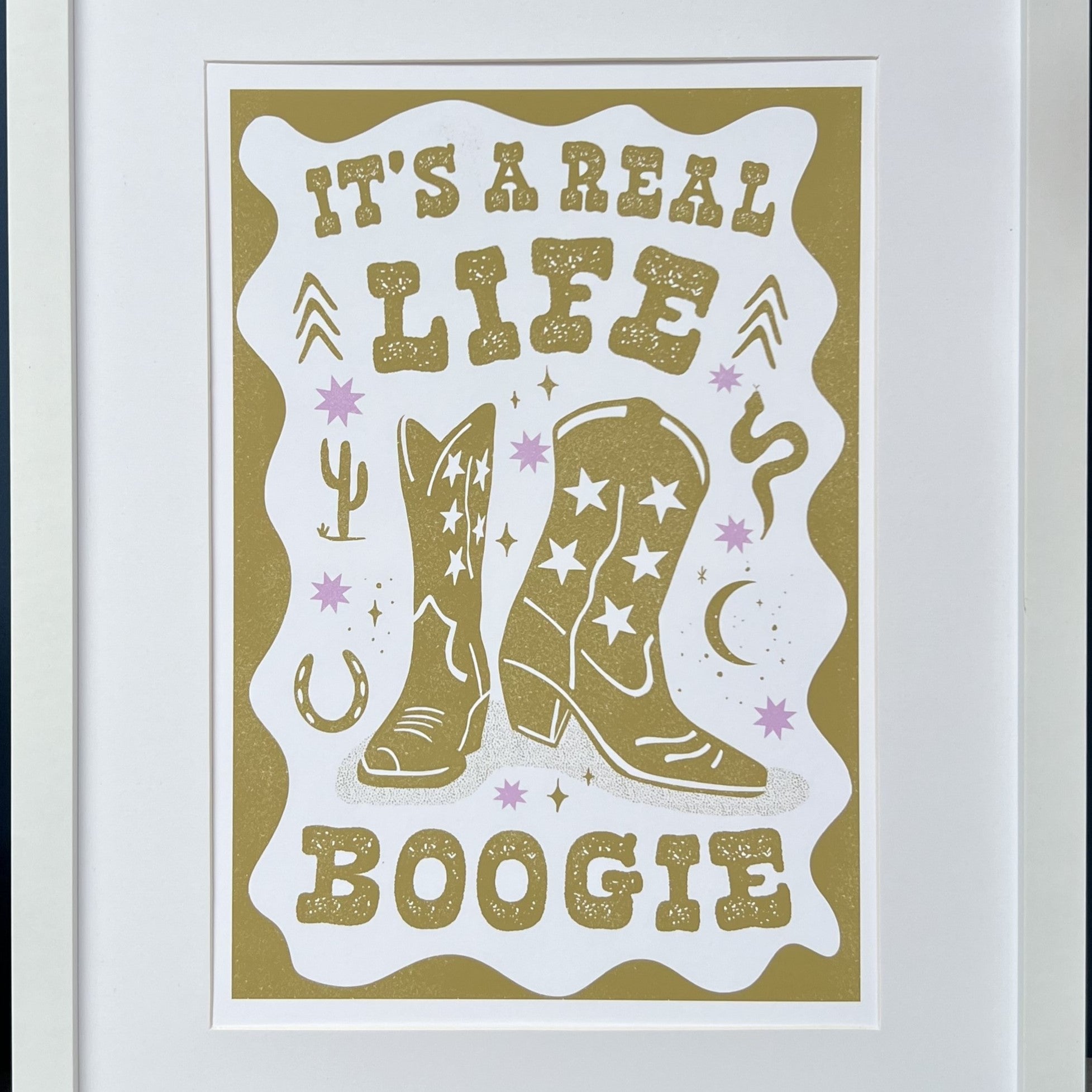 Western Cowgirl Print - It's a Real Life Boogie