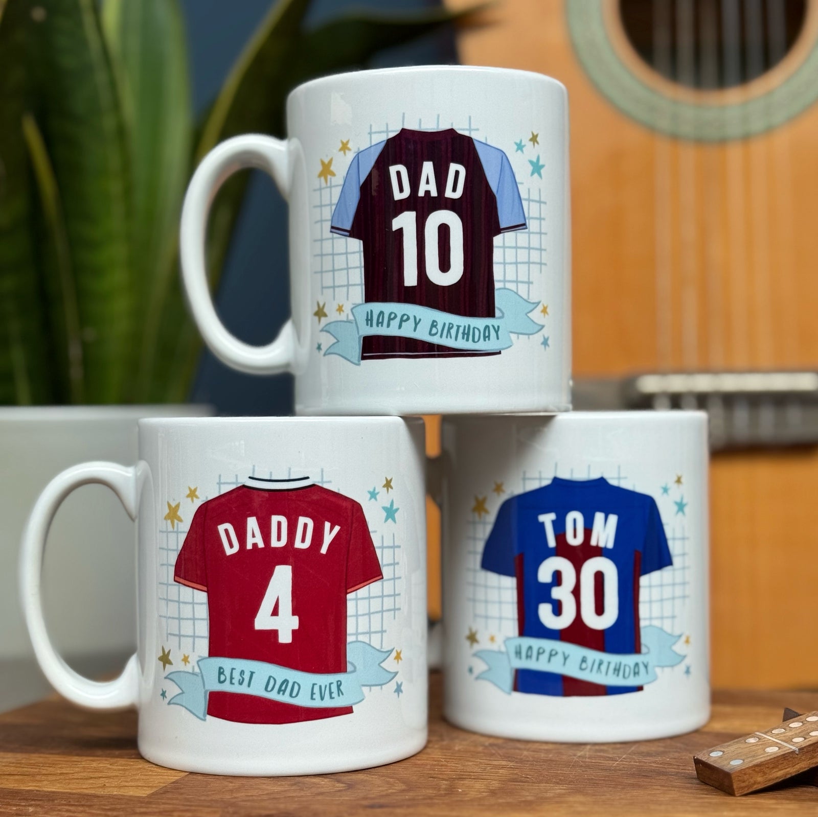 Premier League Father's Day China Mug, Football Fan