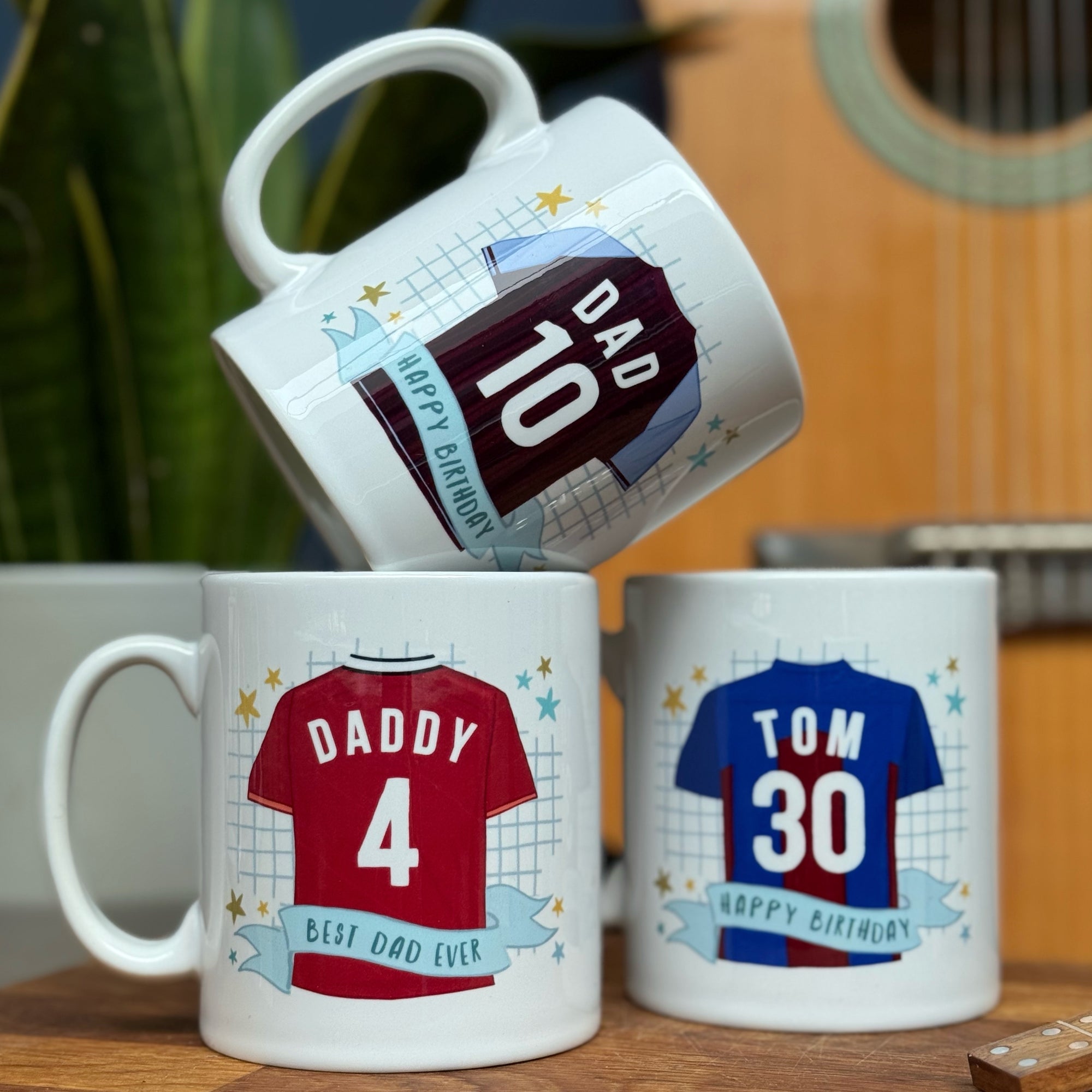 Premier League Father's Day China Mug, Football Fan
