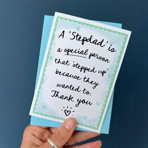 Special Step Dad Card For Fathers Day