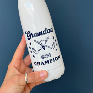 Personalised Golf Champion Thermal Water Bottle