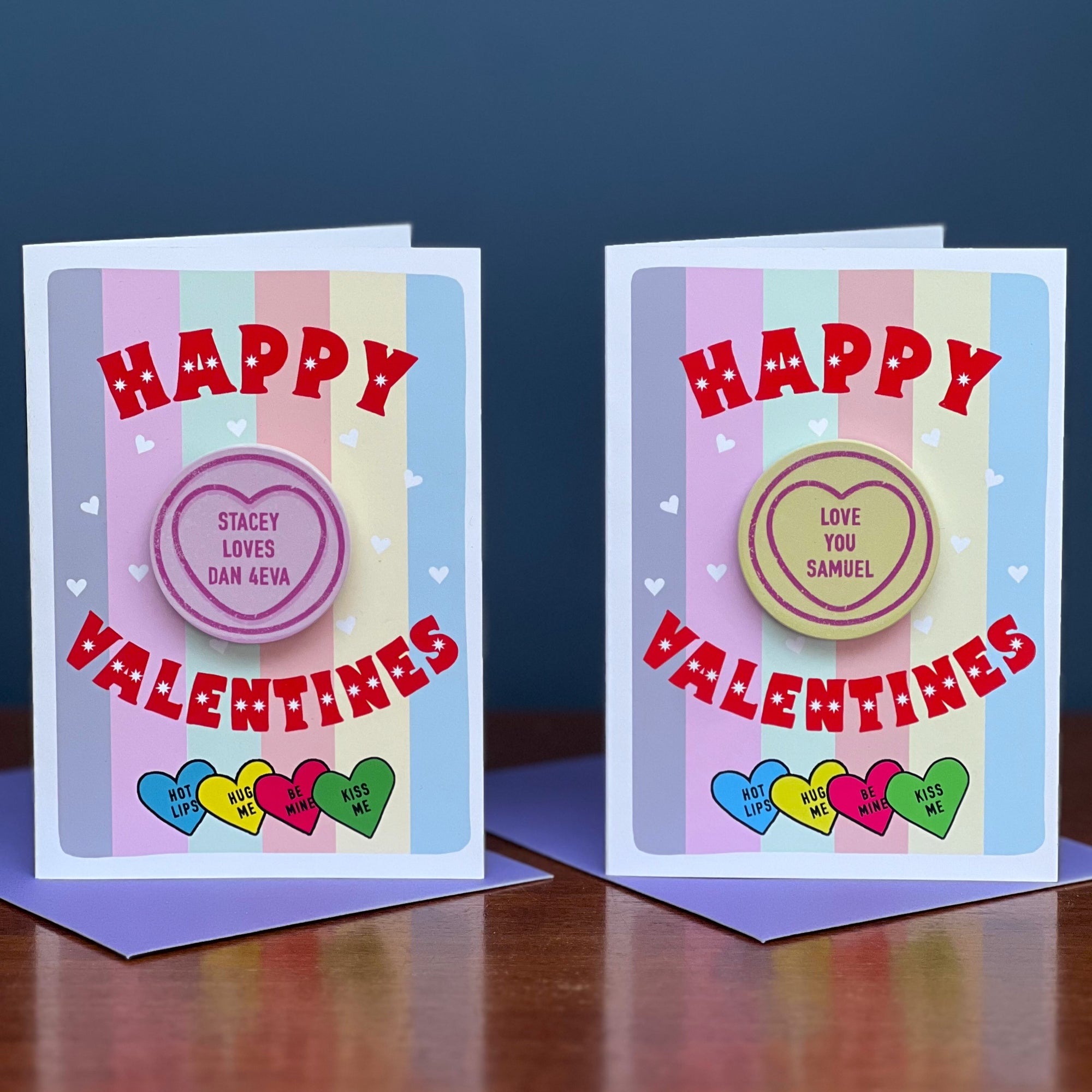 Valentines Card With Love Heart Magnet