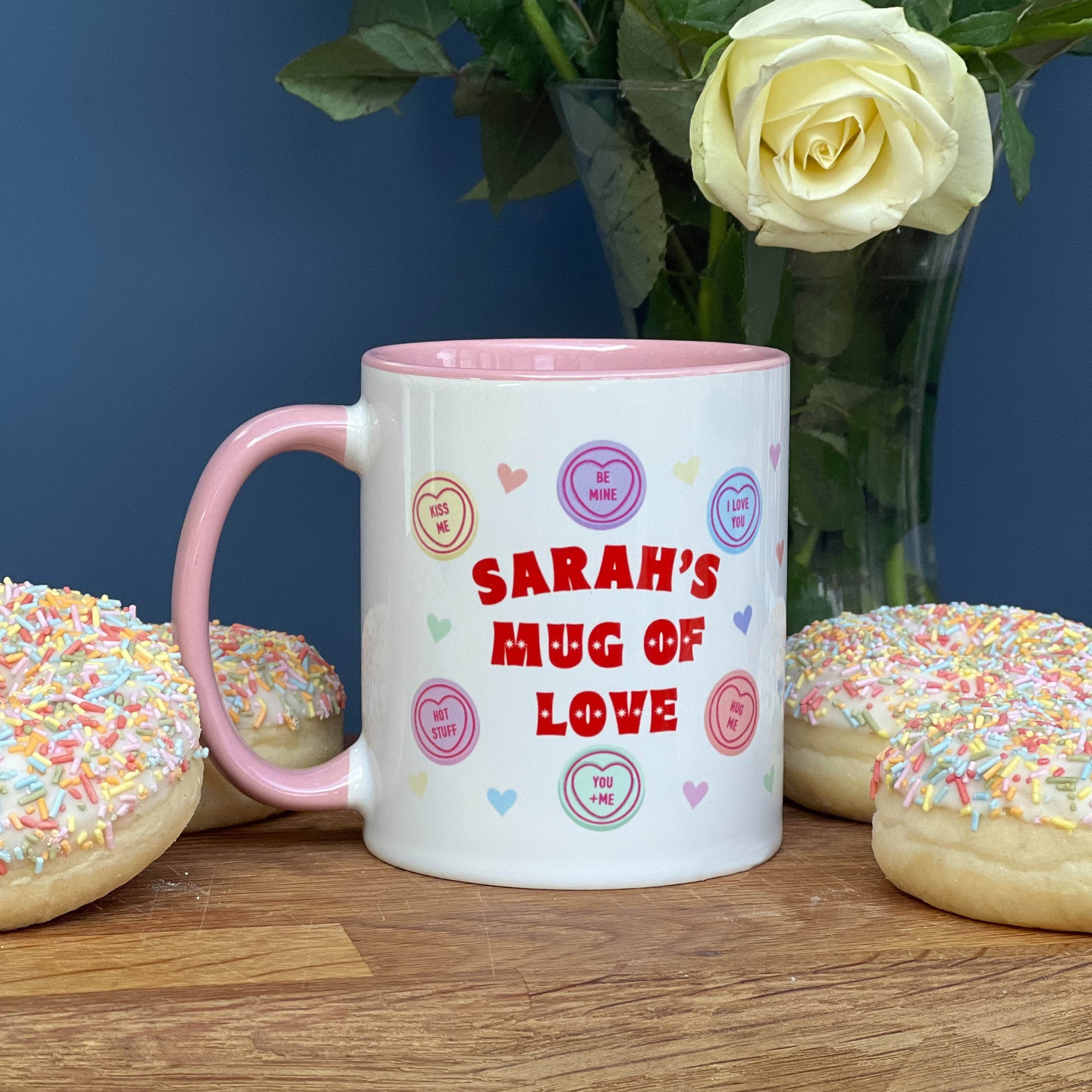 Love Heart Wraparound China Mug