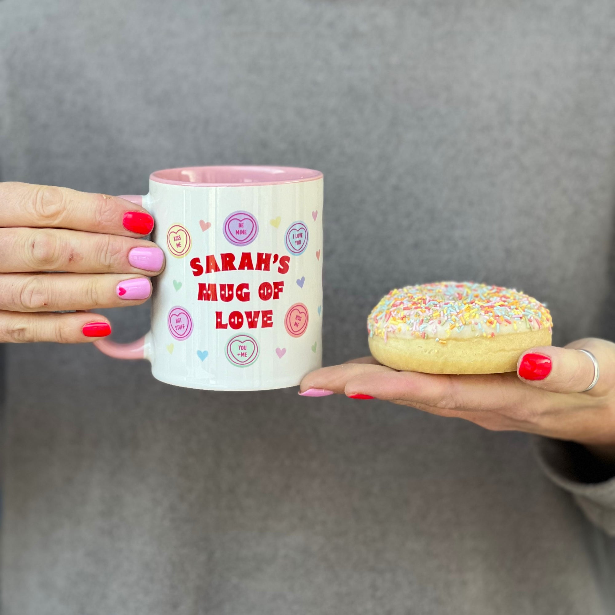 Love Heart Wraparound China Mug