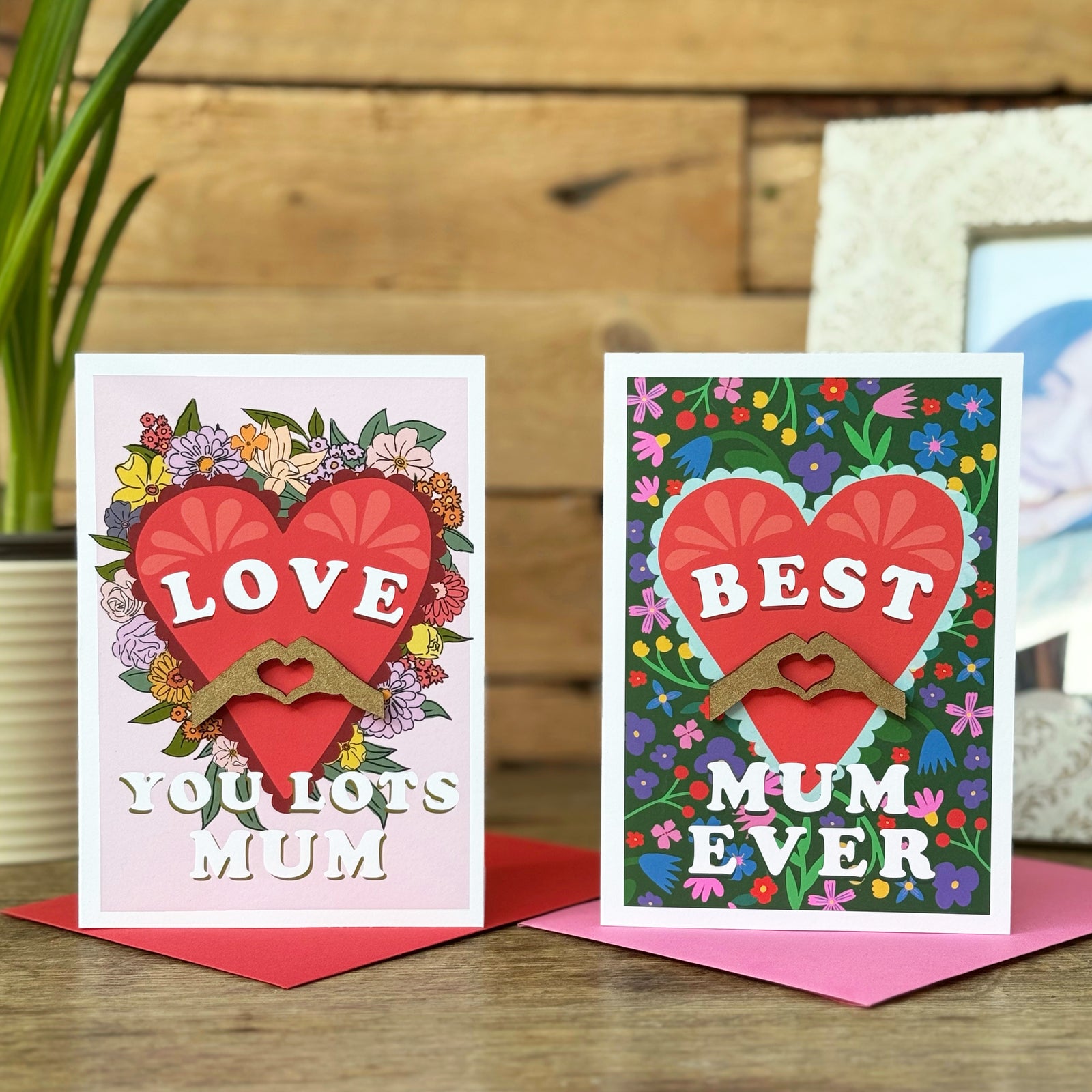 Best Mum Ever Mothers Day Card with Flowers