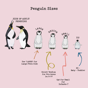 Penguin Family Portrait Print A4 or A3