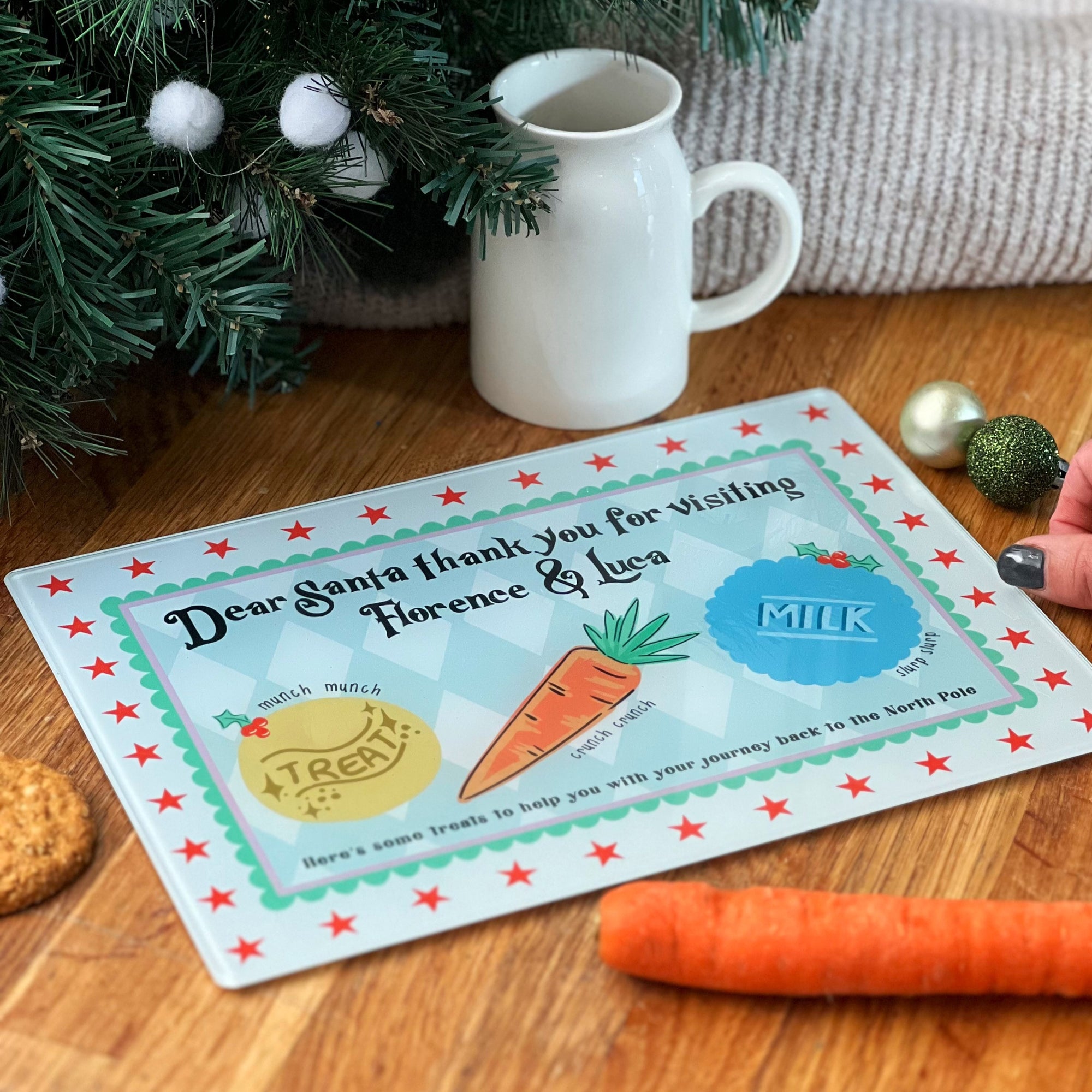 Christmas Eve Plate/Board Treats For Santa