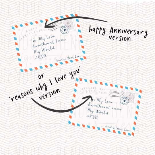 example of love letter boxes