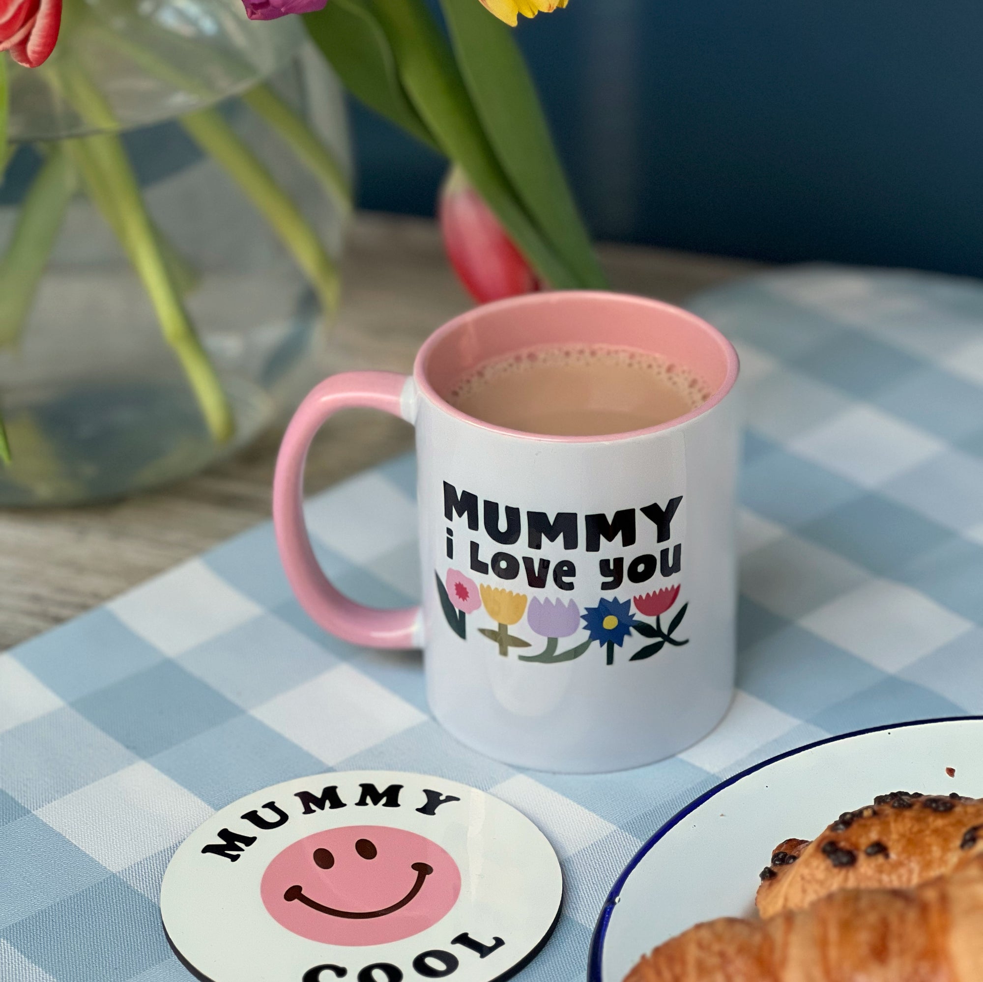 Mummy I Love You China Mug With Flowers