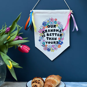 Pennant Flag Sign For Mum Or Grandma