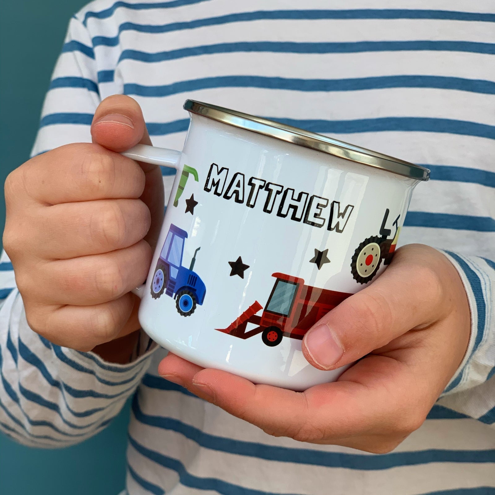 Tractors Enamel Mug - Hendog Designs