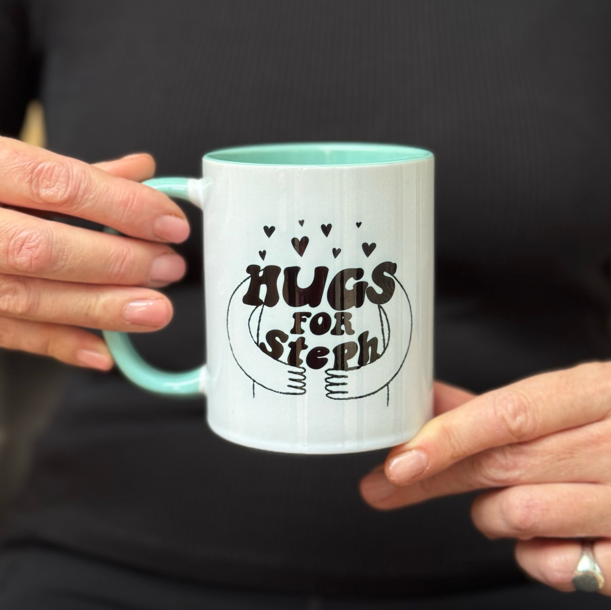 personalised hugs mug