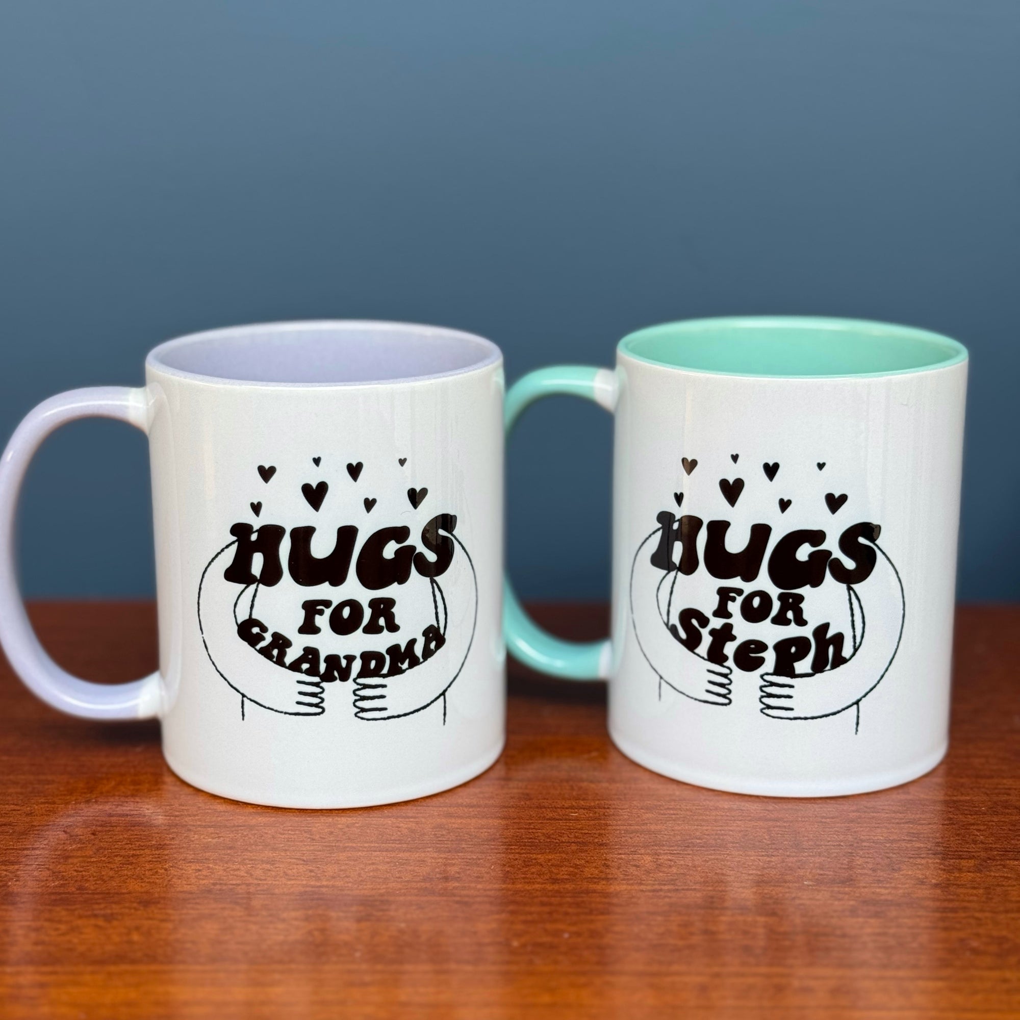 personalised hugs mug