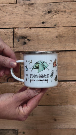 video of camping mug