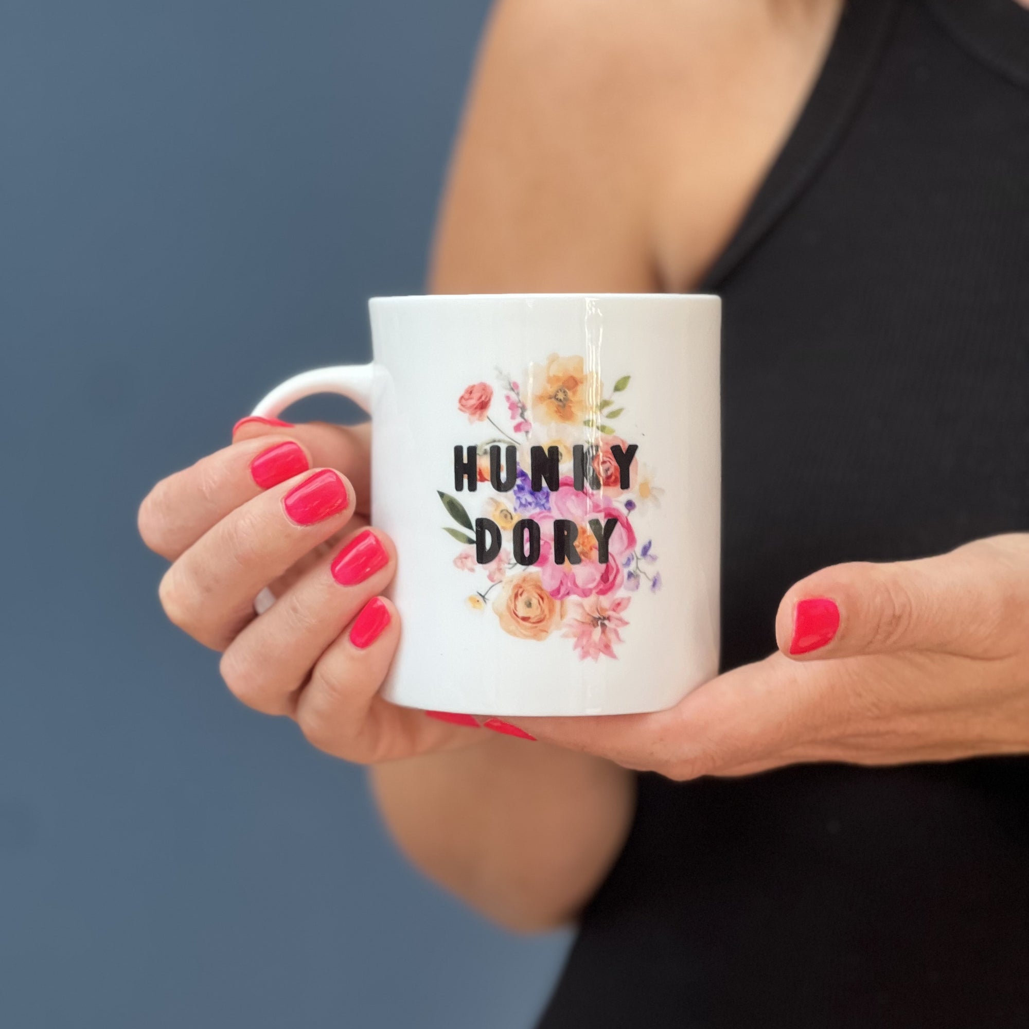 Mood Mug With Floral Background