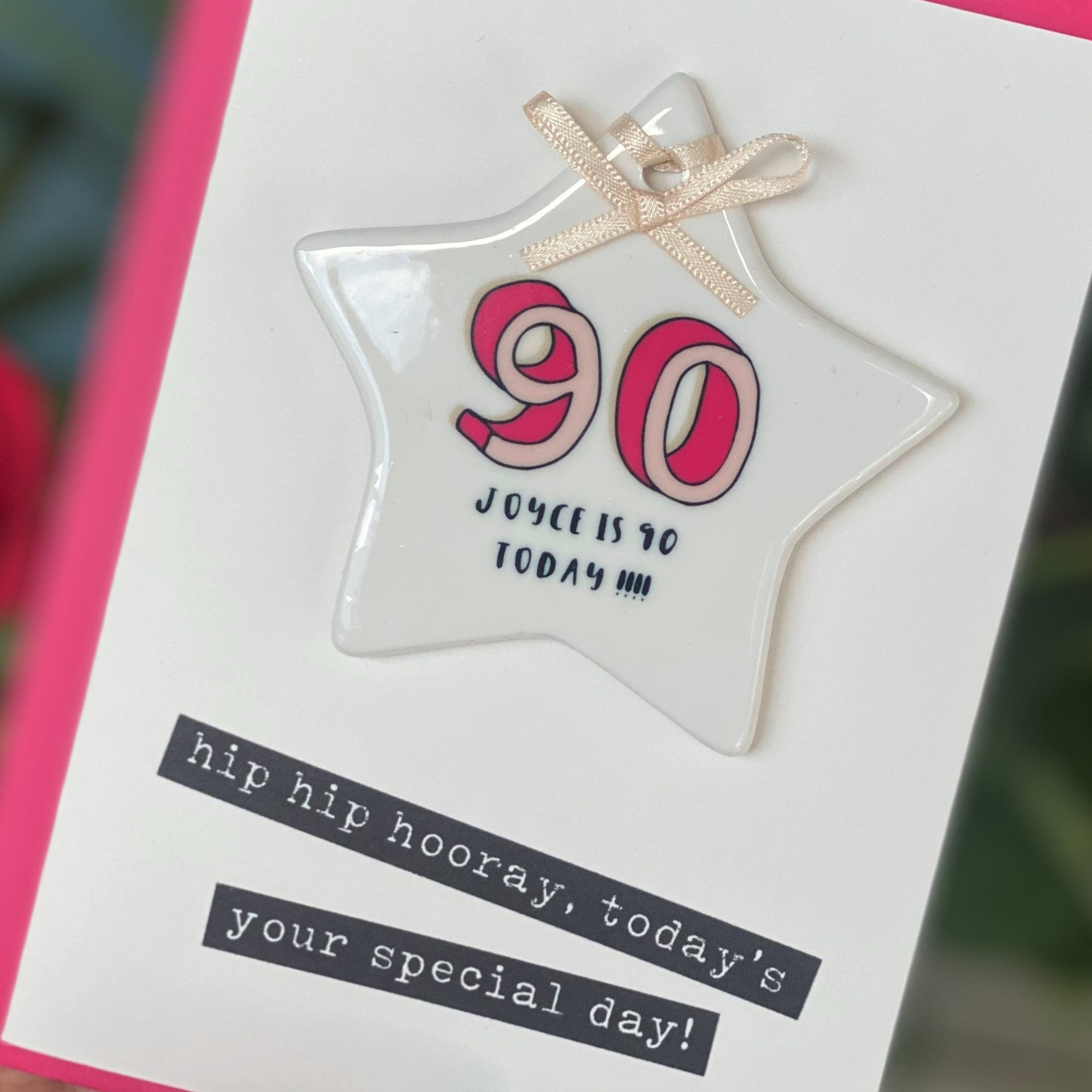 90th birthday keepsake card