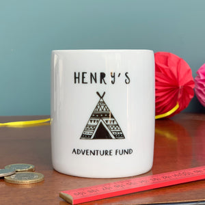 Adventure Fund Teepee Money Box 