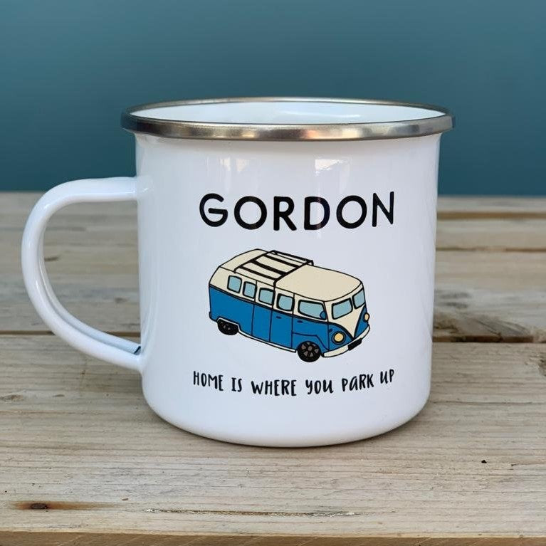 Campervan Enamel Mug