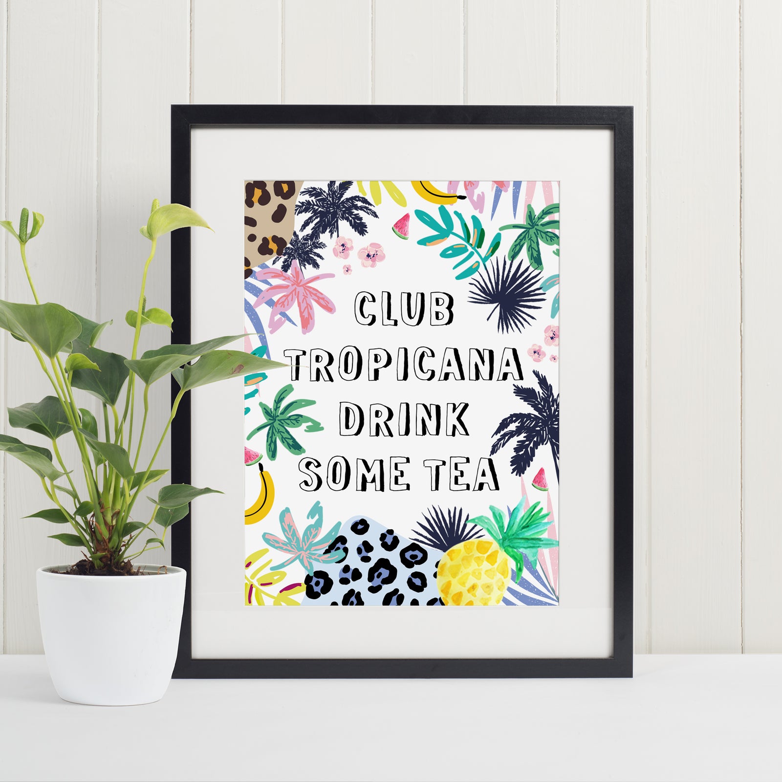 Club Tropicana Drink Some Tea Print - Hendog Designs