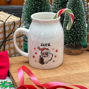 Christmas Eve Personalised mug with Santa